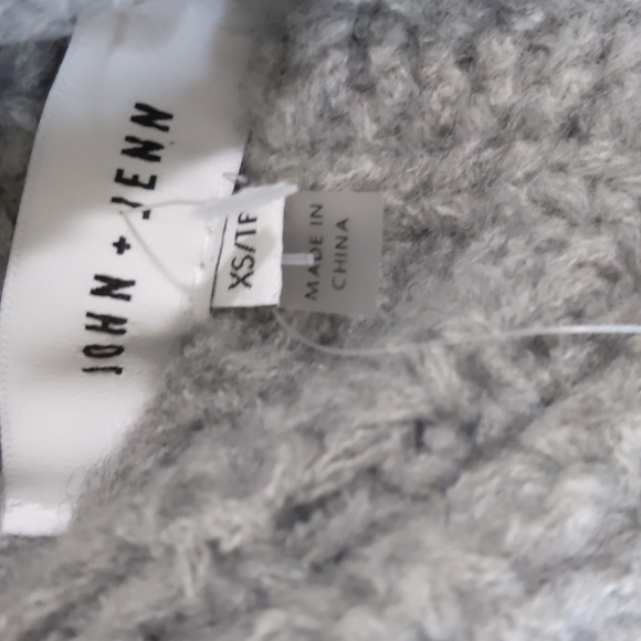 Anthropology Nwt John + Jenn Textured Gray Turtleneck Oversized Lagenlook Xs - Picture 2 of 6